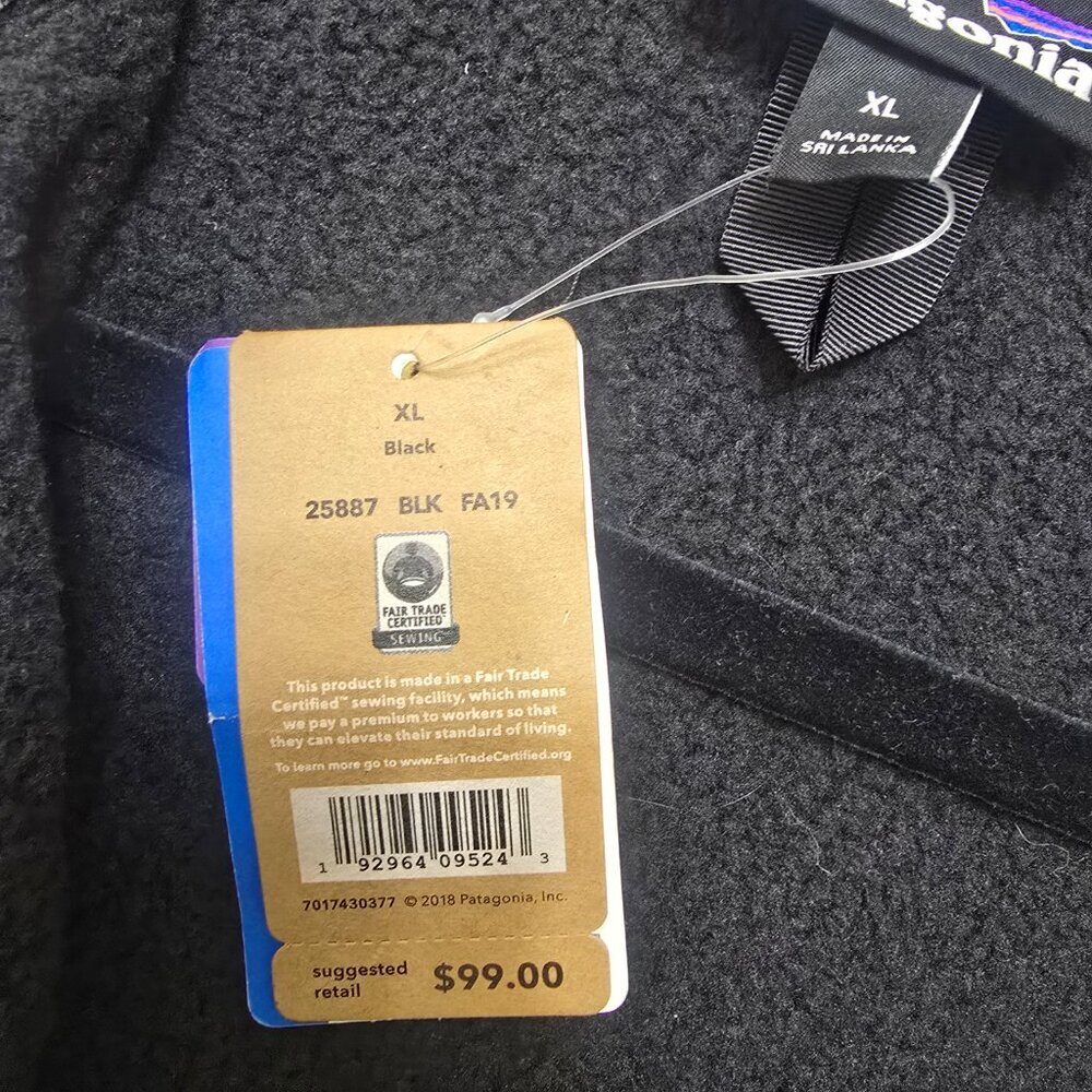 Patagonia Women's Better Sweater Vest -  Black Raise the Game Monumental - NWT - Picture 7 of 10